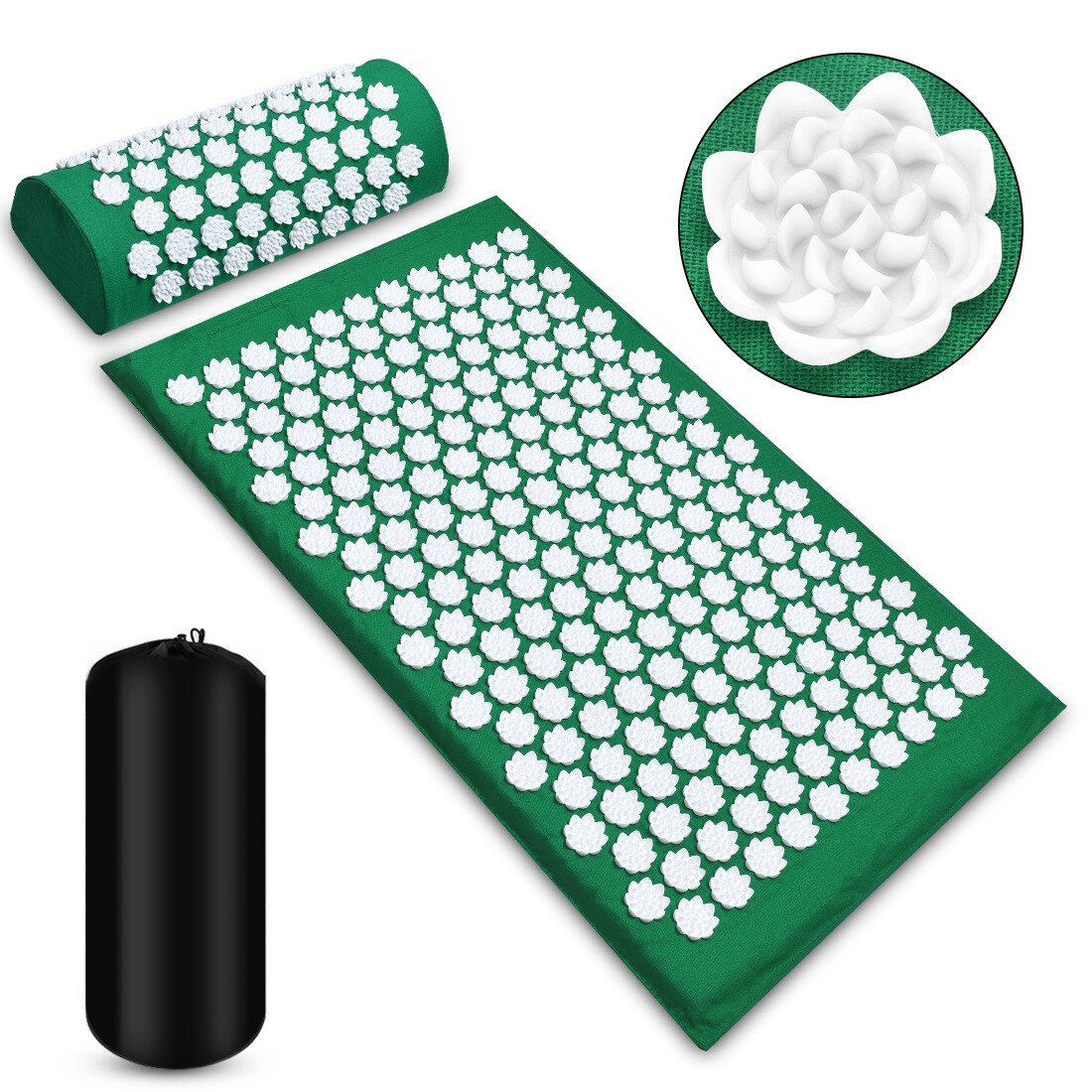 Lotus Shakti Acupressure Mat and Pillow Set