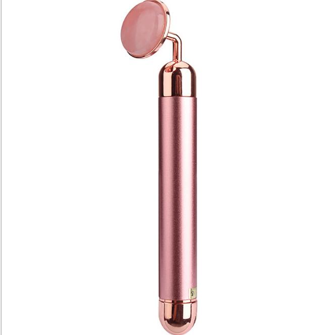 Electric Rose Quartz Roller & Face Massager