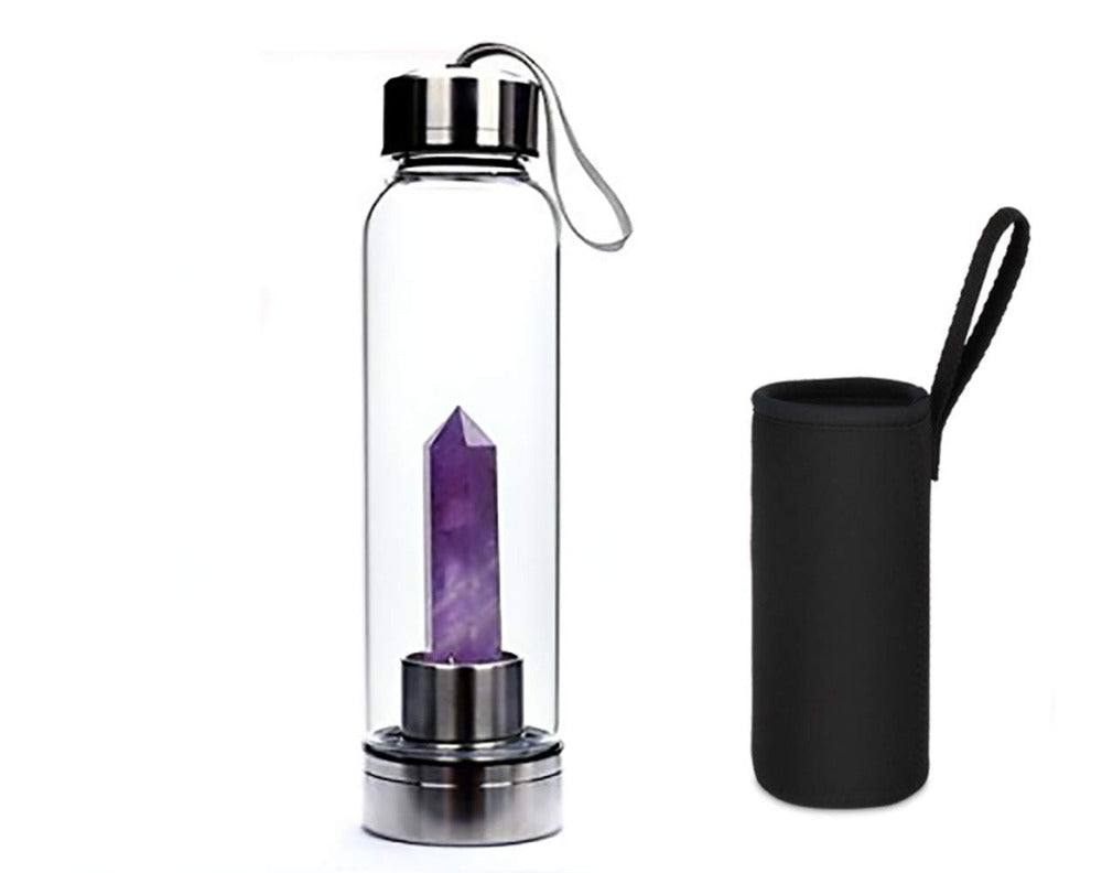 Crystal Gemstone Water Bottle