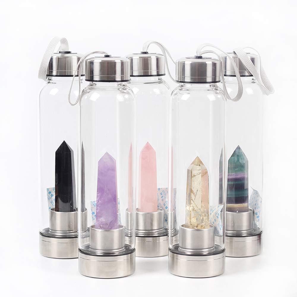 Crystal Gemstone Water Bottle