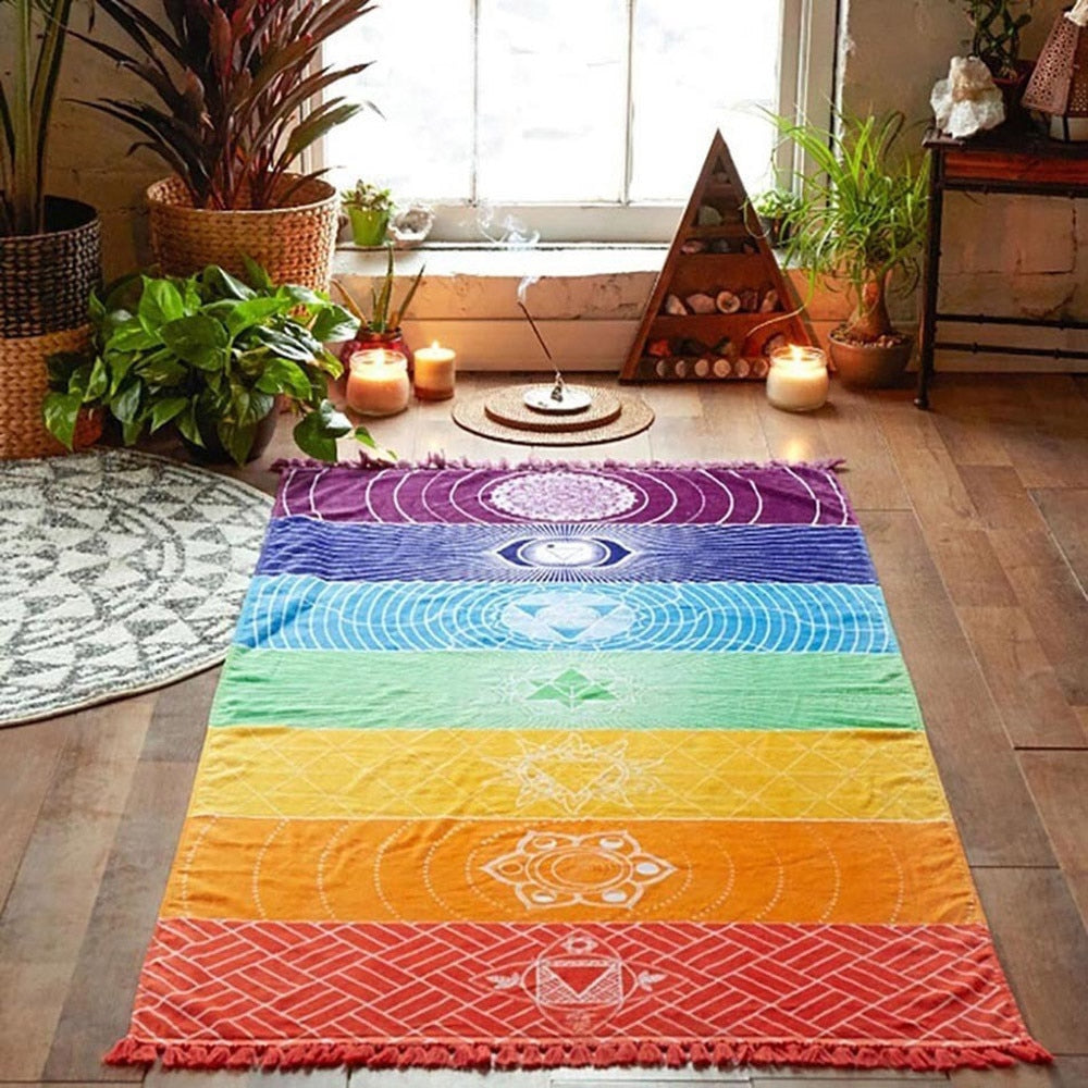 Yoga 7 Chakra Colors Mat